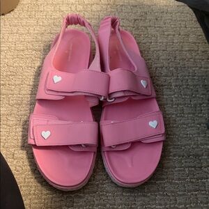 Stoney Clover Lane Pink Heart  Sandals